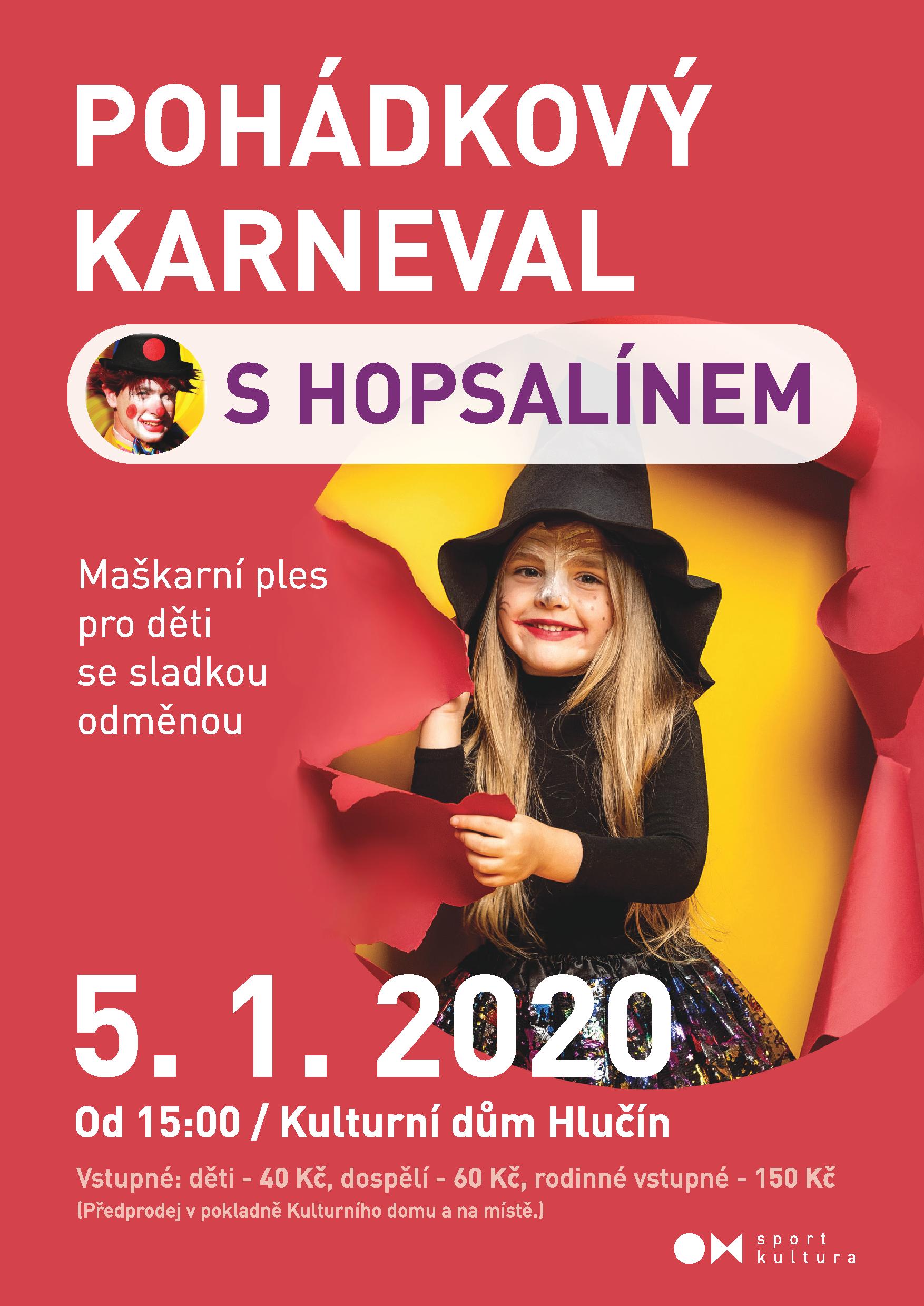 Pohádkový karneval s Hopsalínem 