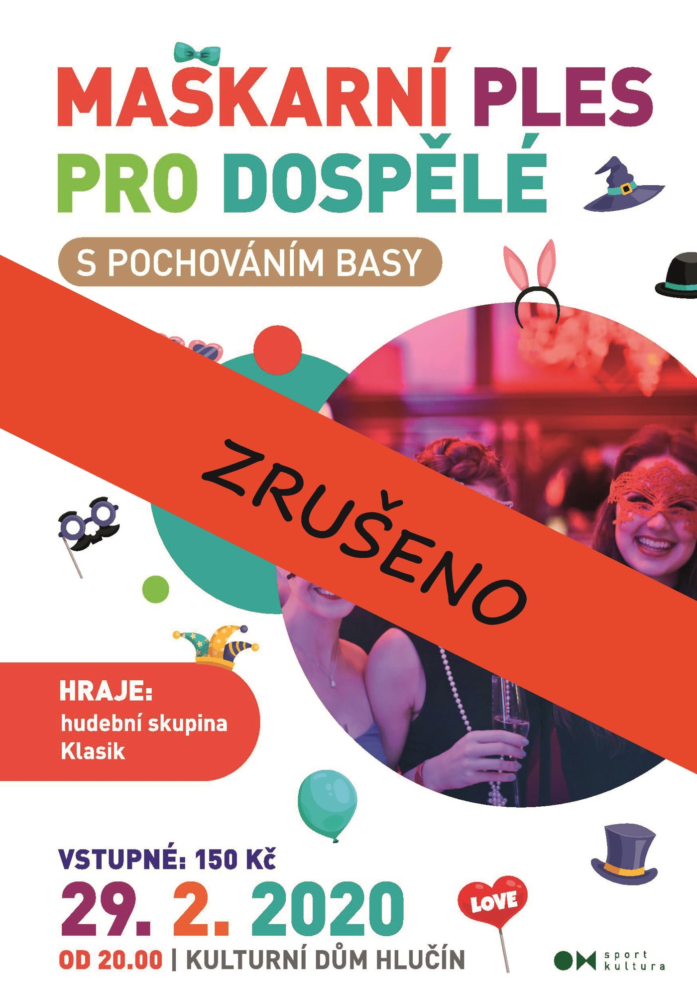 Maškarní ples pro dospělé