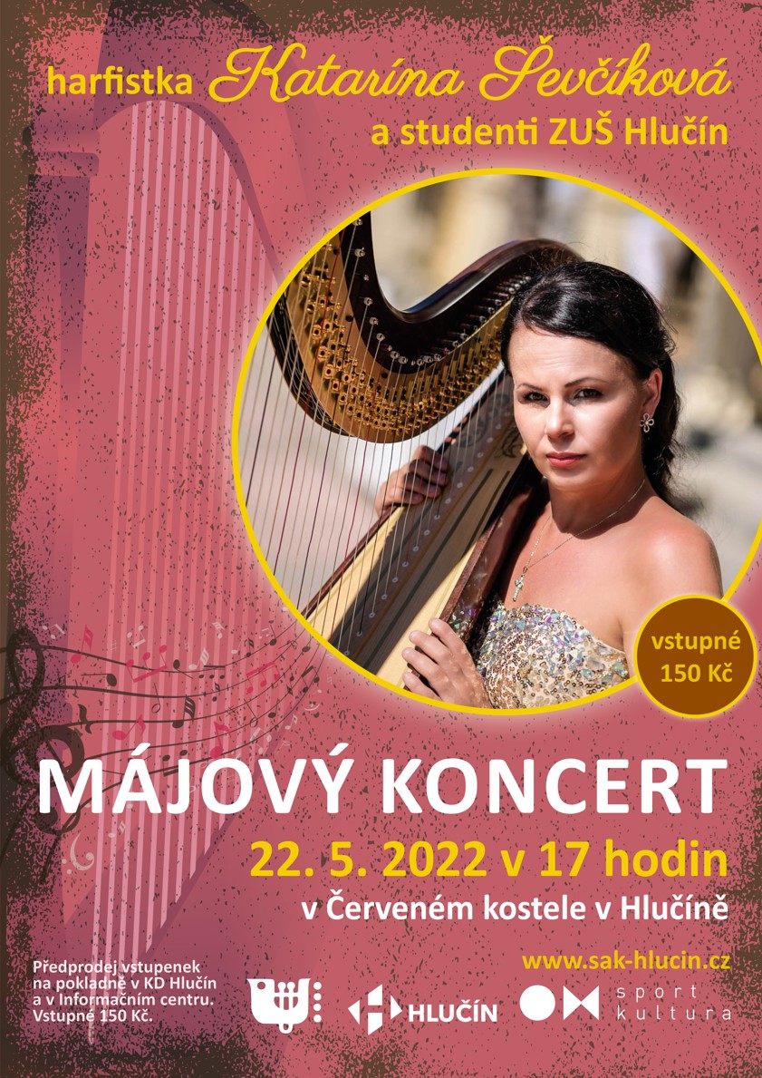 Májový koncert harfistky Katariny Ševčíkové