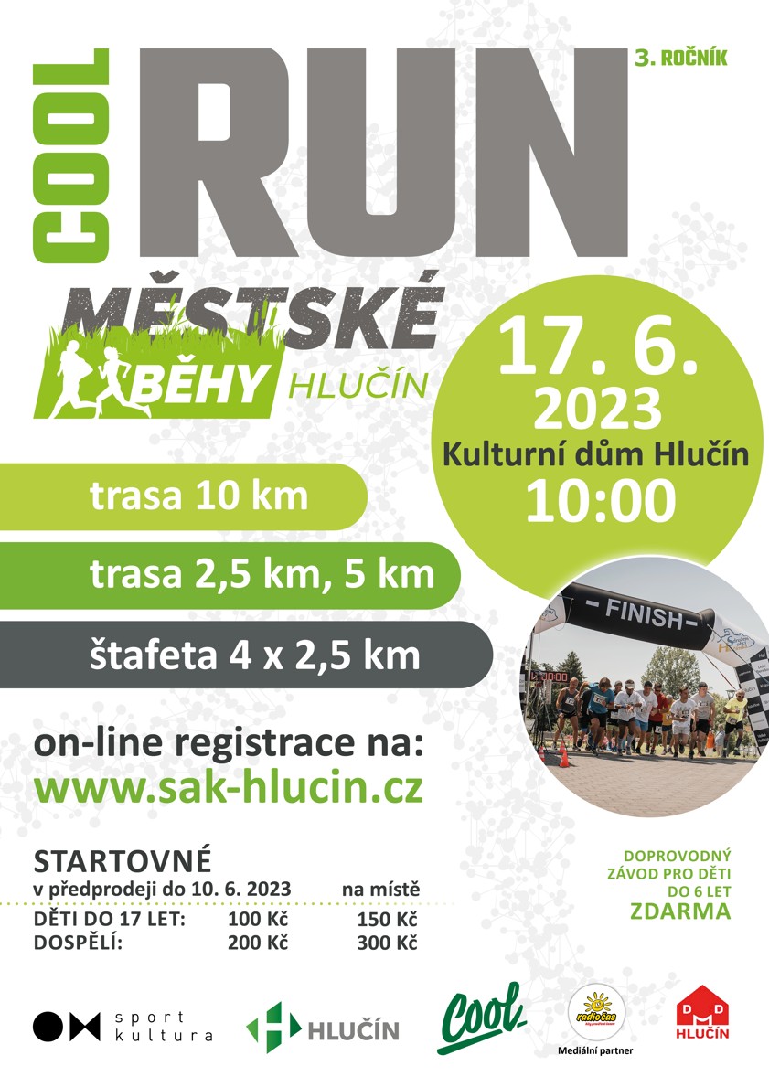 COOL RUN - MĚSTSKÉ BĚHY HLUČÍN 3. ROČNÍK 