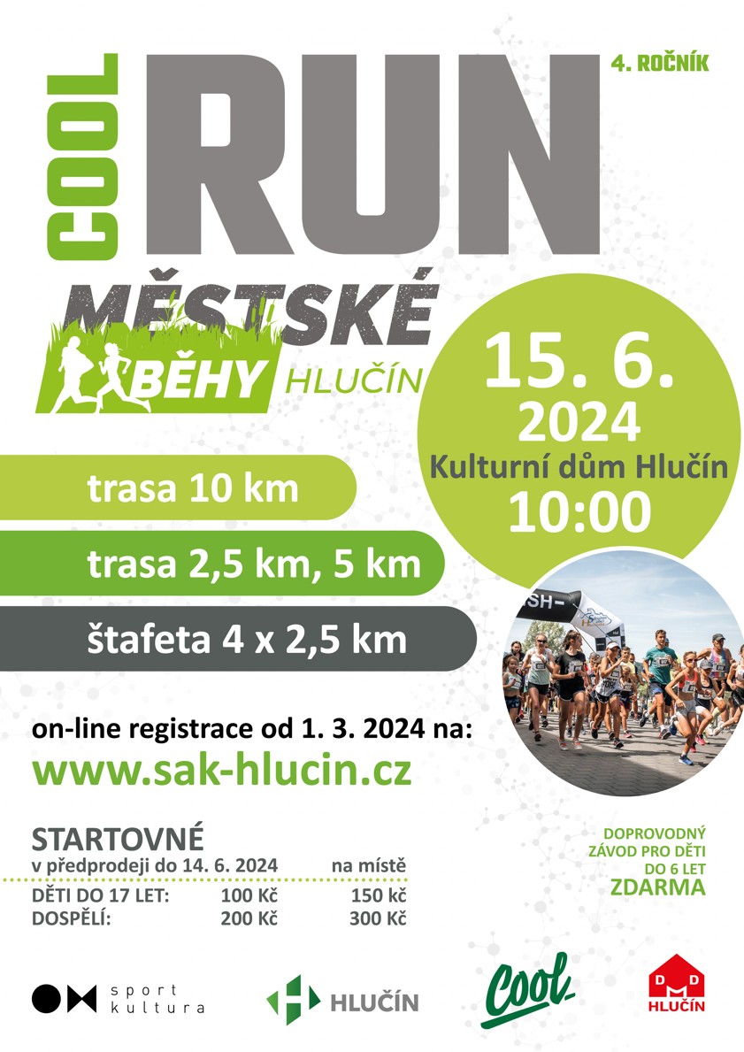 COOL RUN - MĚSTSKÉ BĚHY HLUČÍN 4. ROČNÍK 