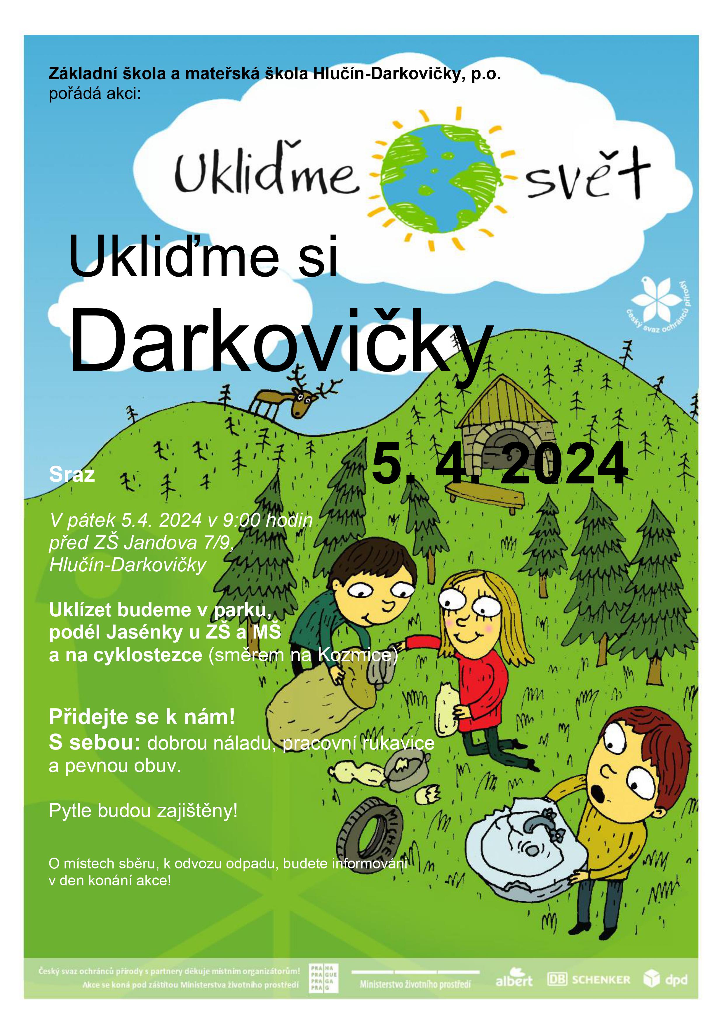 UKLIĎME SI DARKOVIČKY 