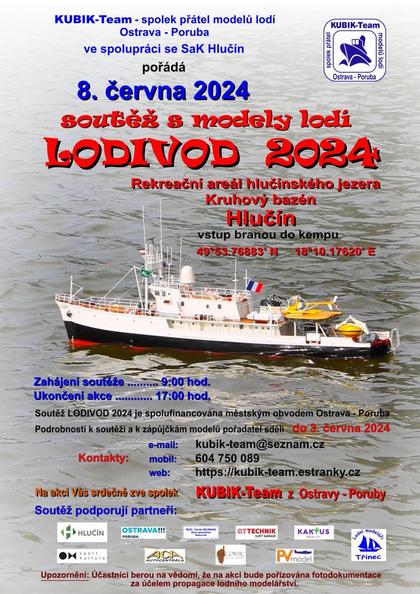 SOUTĚŽ S MODELY LODÍ LODIVOD 2024