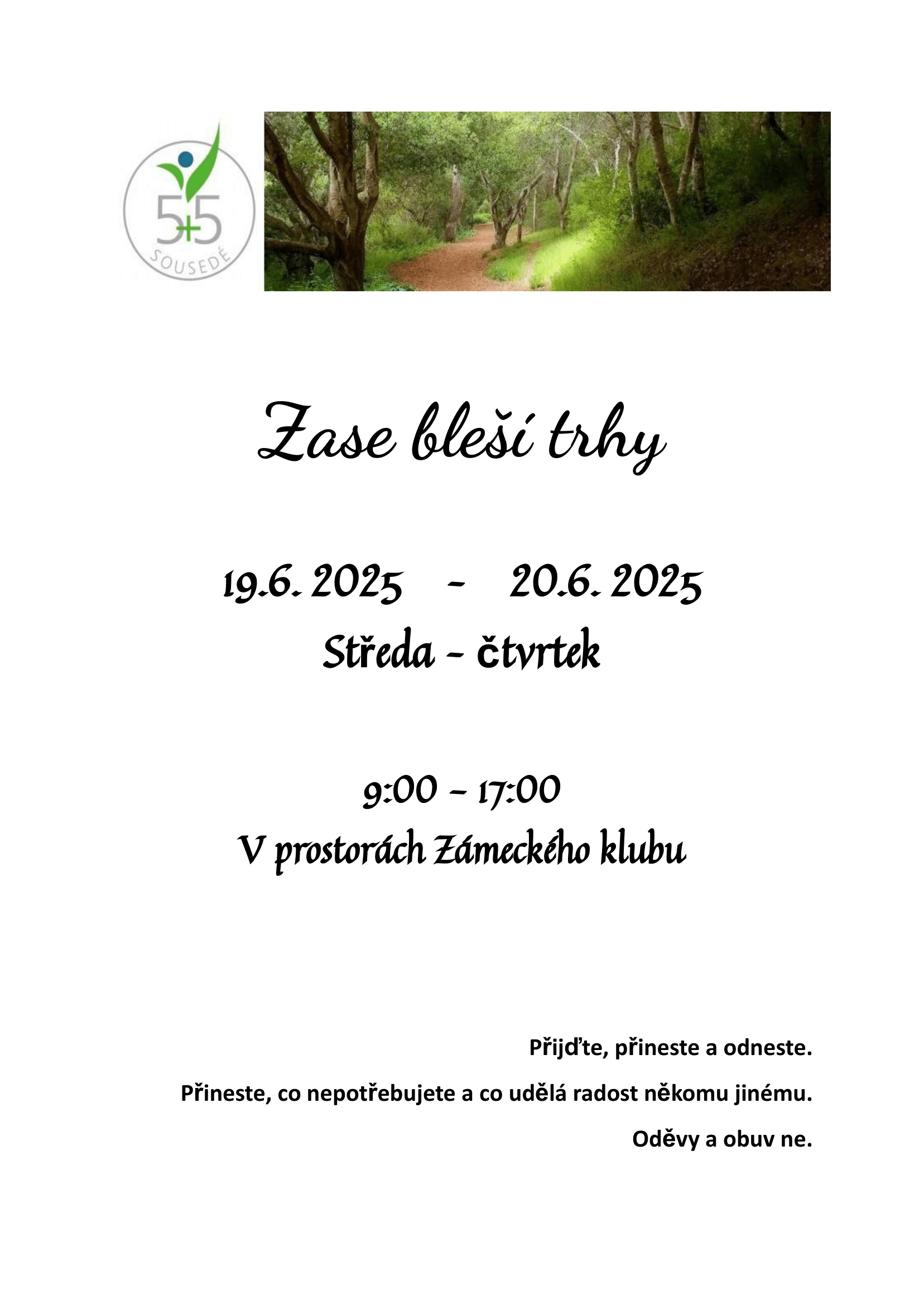 Zase bleší trhy se vrací! Zase bleší trhy se vrací!