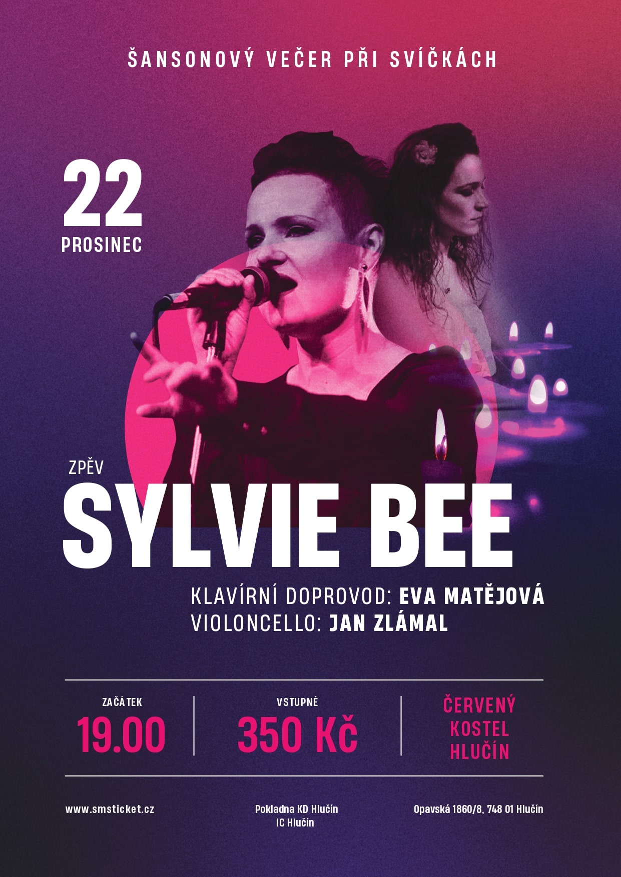 Šansonový večer při svíčkách – Sylvie Bee
