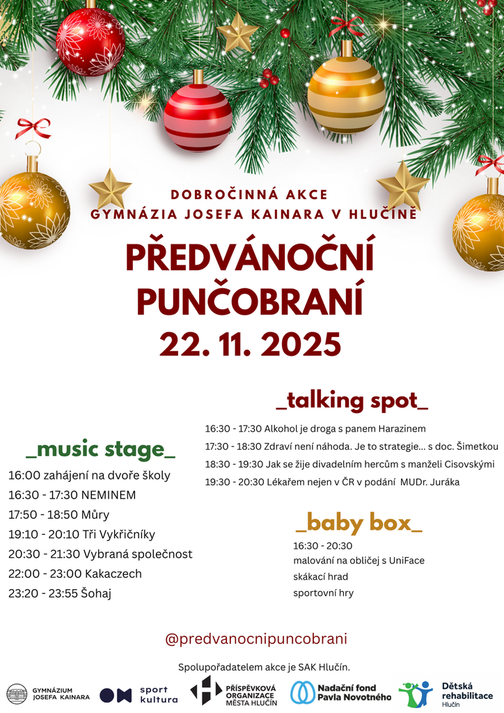 Předvánoční punčobraní na Gymnáziu v Hlučíně