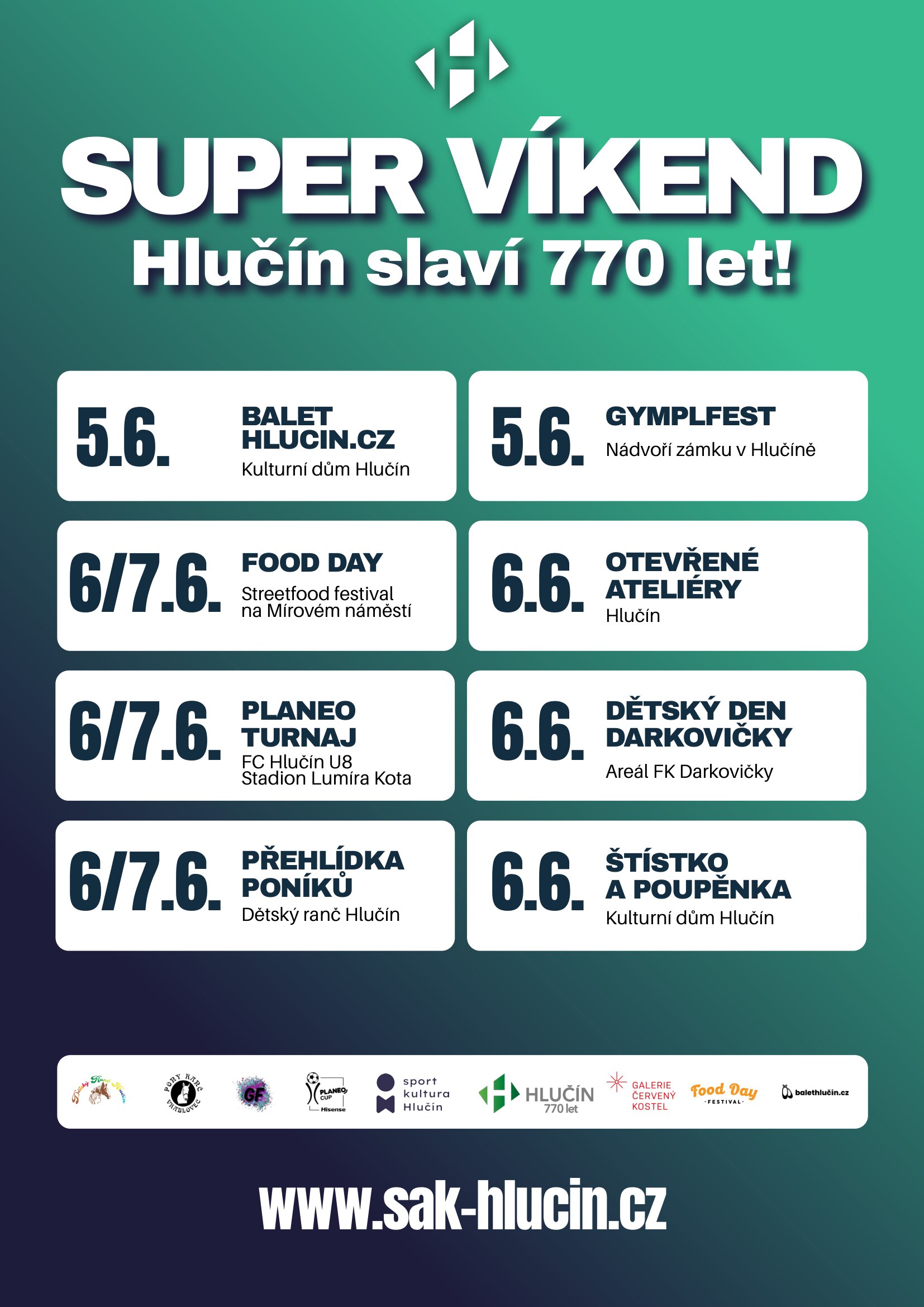 Supervíkend k oslavám 770 let města Hlučín