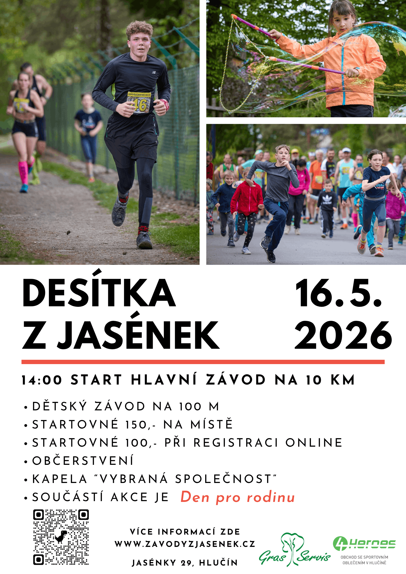 Desítka z Jasének a den pro rodinu 2026
