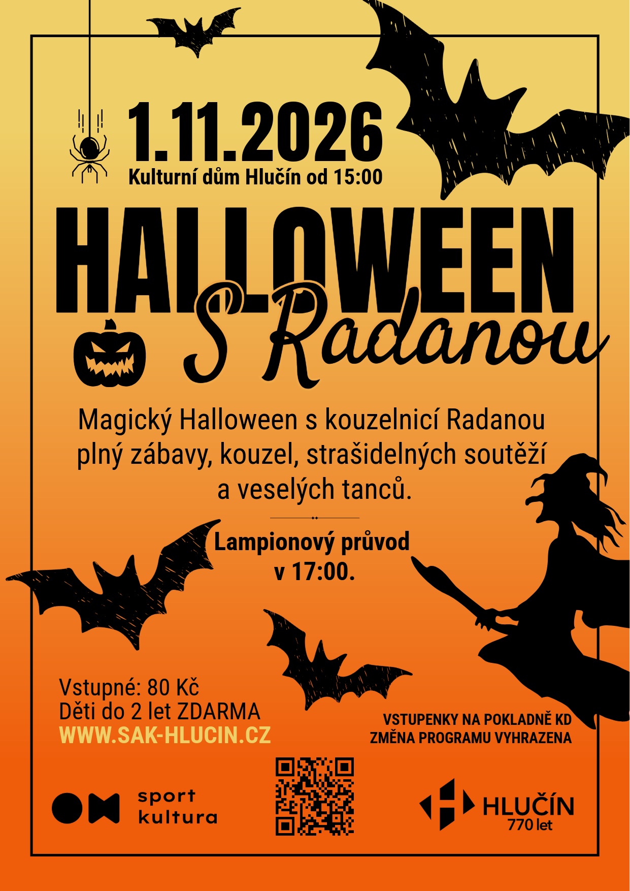 Halloween s kouzelnicí Radanou Halloween s kouzelnicí Radanou